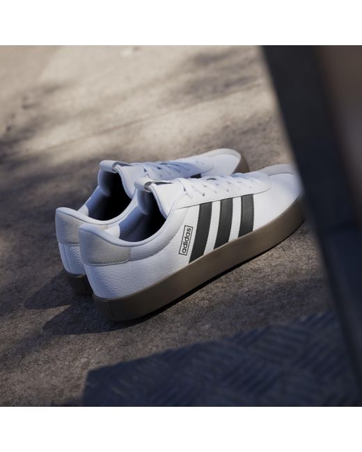 Adidas White Vl Court 3.0 Shoes for men
