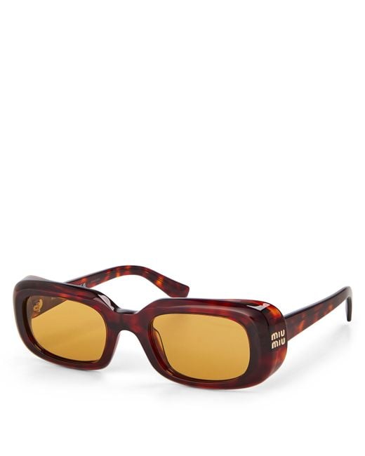 Miu Miu Brown Miu Sun 0Mu B13S Ld63