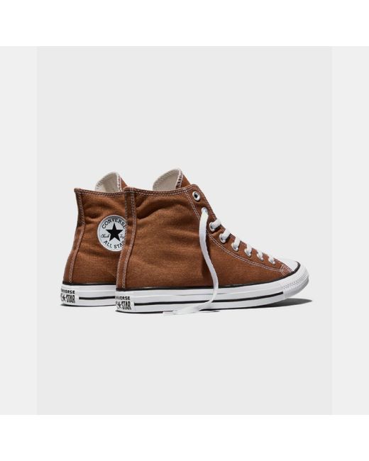 Converse Brown Adults Chuck Taylor All Star Canvas High-Top Trainers