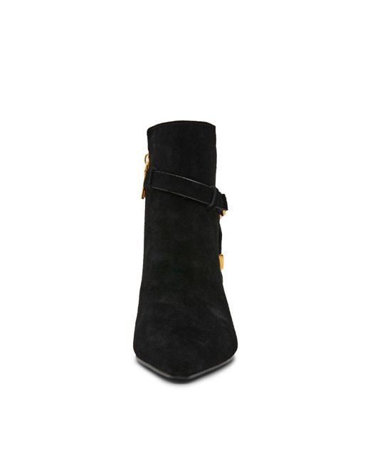 Steve Madden Black Roller Ankle Heeled Boots