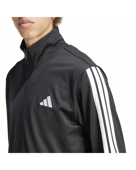 Adidas Black 3-stripes Fleece Tracksuit for men