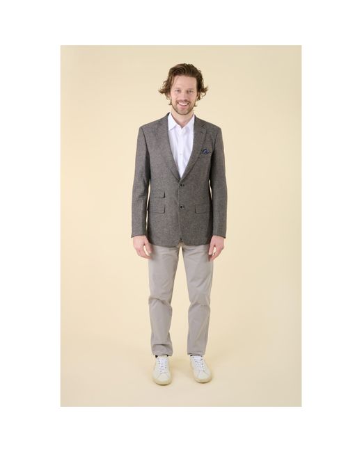 Harvey and Jones Natural Tailored Fit Blazer for men