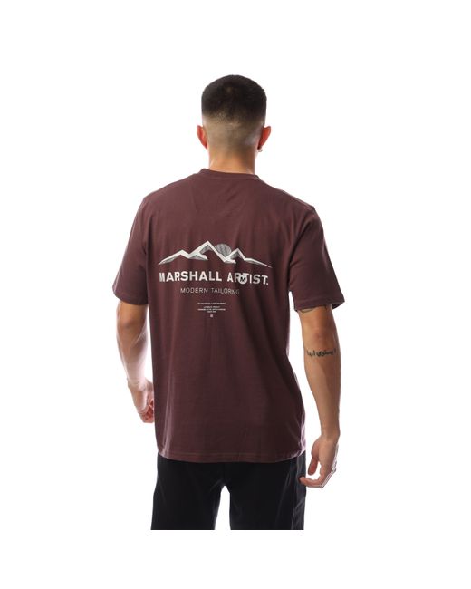 Marshall Artist Red Mountain Regular Fit T-Shirt for men