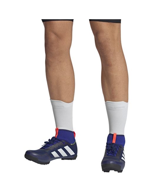 Adidas Blue The Gravel Shoe 2.0 Triathlon Cycling Shoes for men