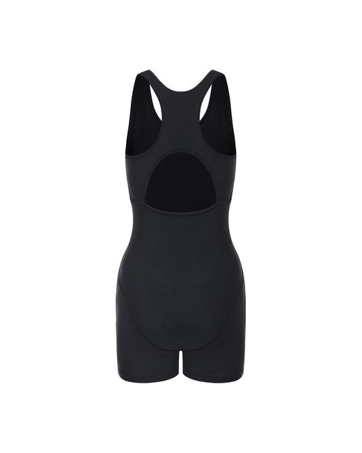 Slazenger 1881 Black Lycra Xtra Life Boyleg Swimsuit Ladies