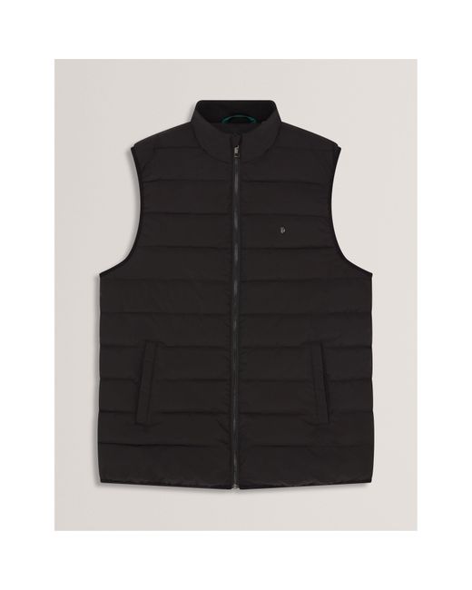 Ted Baker Black Lightweight Quilted Gilet for men