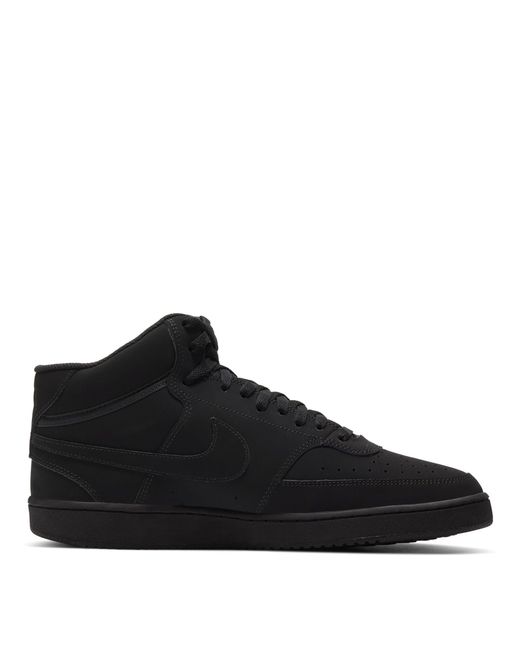 Nike Black Court Vision Mid Next Nature for men