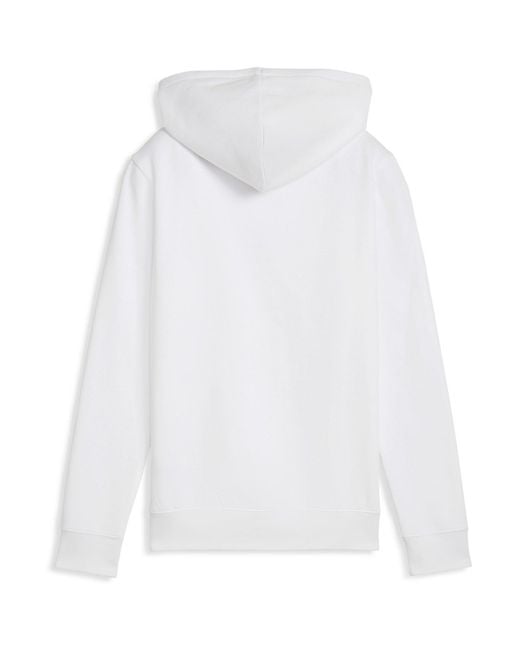 PUMA White Metallic Overhead Tech Fleece Hoodie