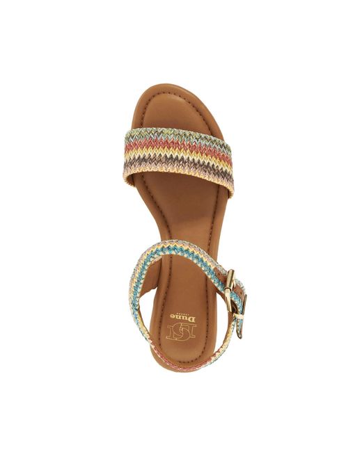 Dune Metallic Flatform Sandals