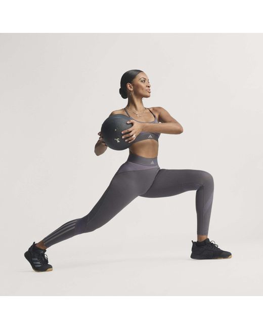 Adidas Gray Performance Gym Leggings