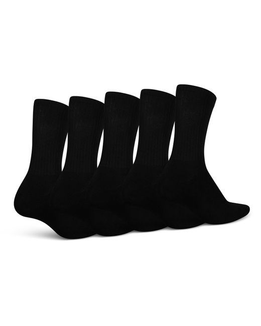 Ed Hardy Black 5 Pack Crew Socks for men