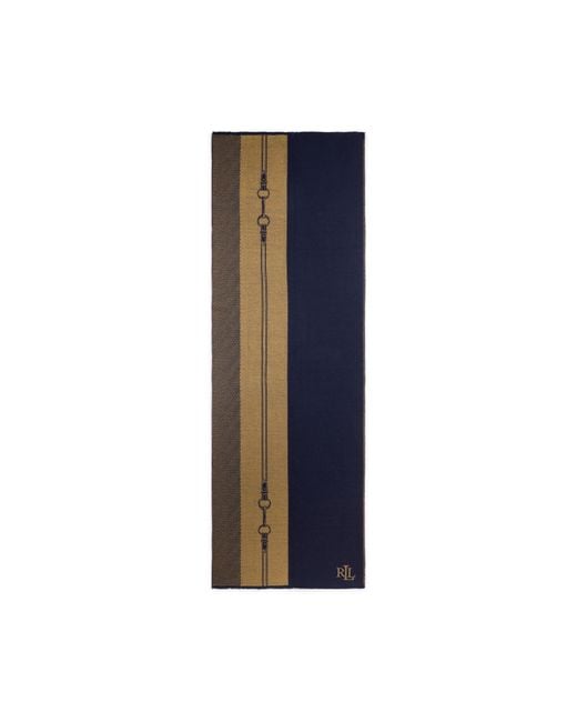 Ralph Lauren Blue Lrl Wrp Scarf Ld64