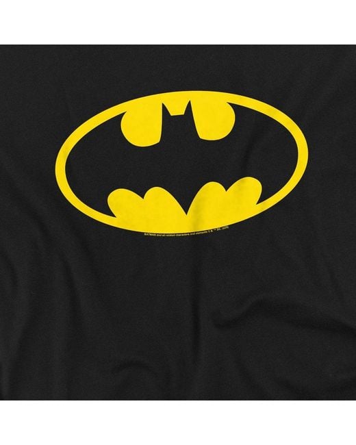 Batman Black Logo Cotton T-Shirt for men