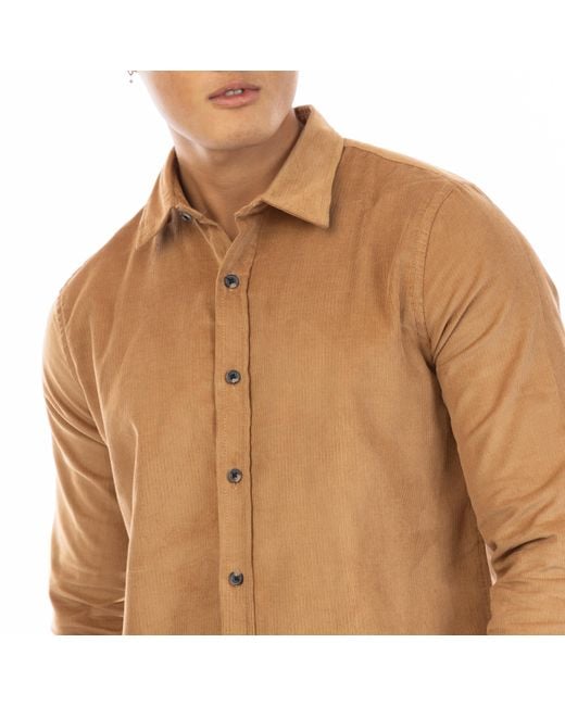 Peter Werth Brown Bicknell Long Sleeve Plain Shirt for men