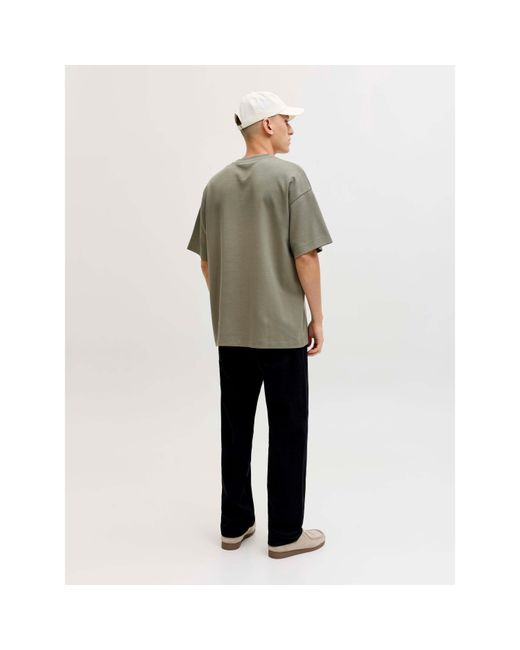 Jack & Jones Green Barron Short Sleeve O-Neck Oversized Fit T-Shirt for men