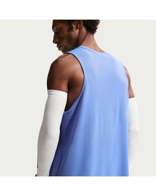 Nike Blue Miler Dri-Fit Running Tank Top for men