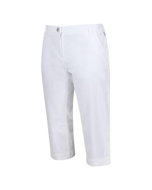 Regatta White Bayletta Capri Trousers
