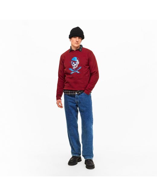 Barbour Red B.Intl Morgan Crew Sweatshirt for men