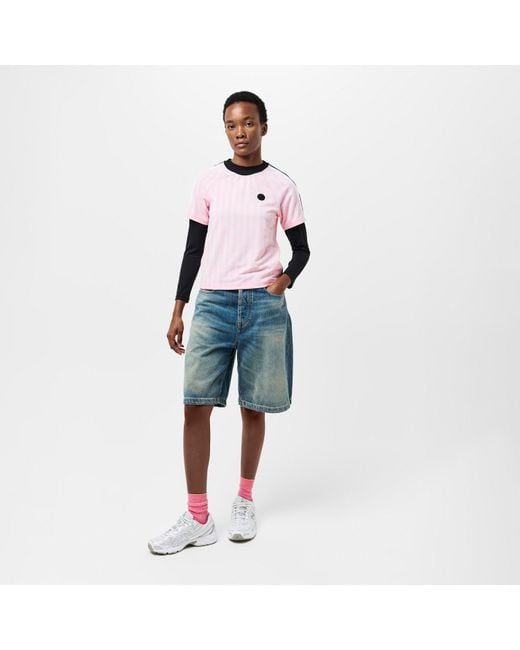 P.E Nation Pink Augment Regular Fit T-Shirt