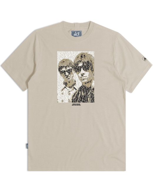 PEACEFUL HOOLIGAN Gray Peaceful Brothers Regular Fit T-Shirt for men