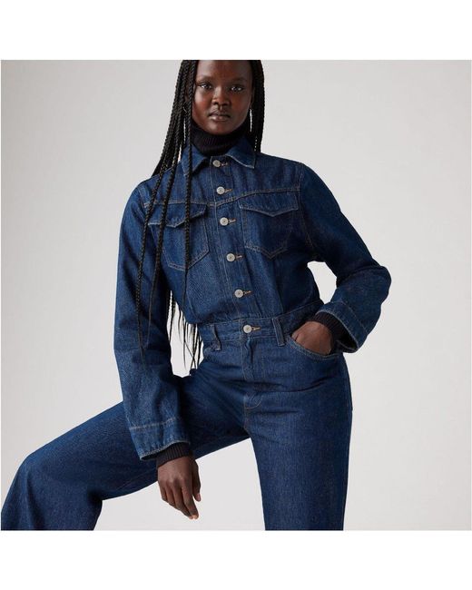 Levi's Blue Wstrn Jumpsuit