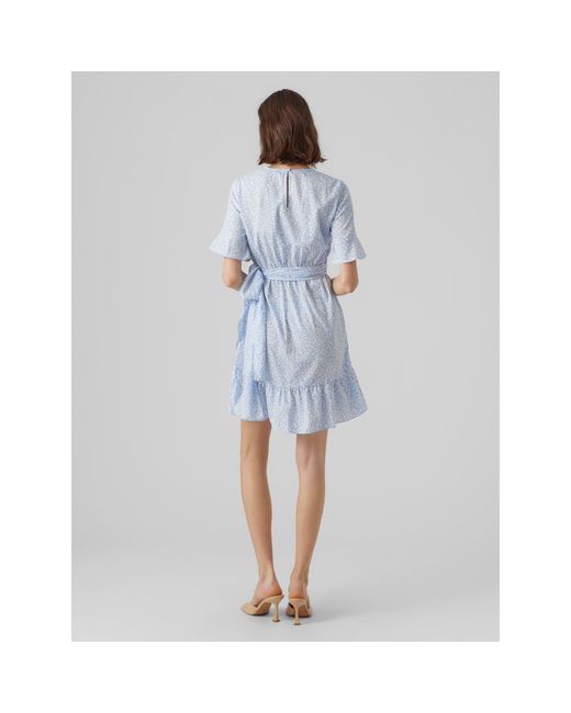 Vero Moda Blue Henna Mini Dress