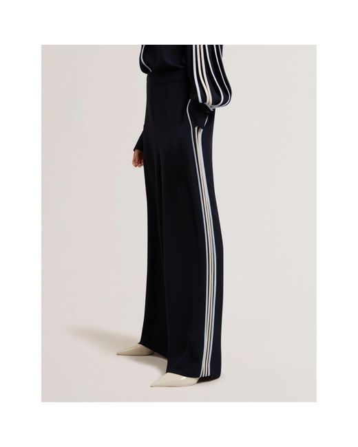 Ted Baker Blue Wide Leg Trousers