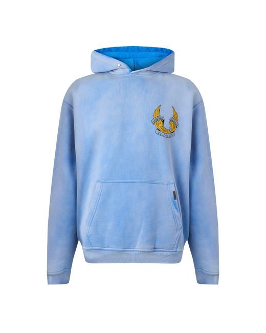 REPRESENT X BELSTAFF Blue Overhead Hoodie for men