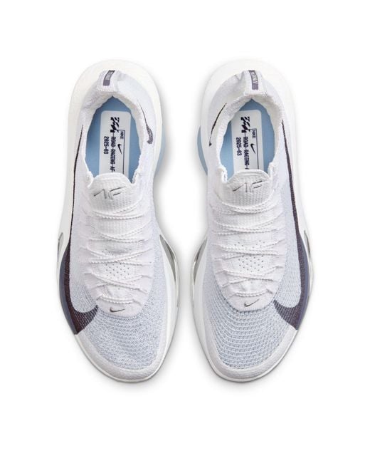Nike White Zoomx Alphafly 3 Running Shoes for men