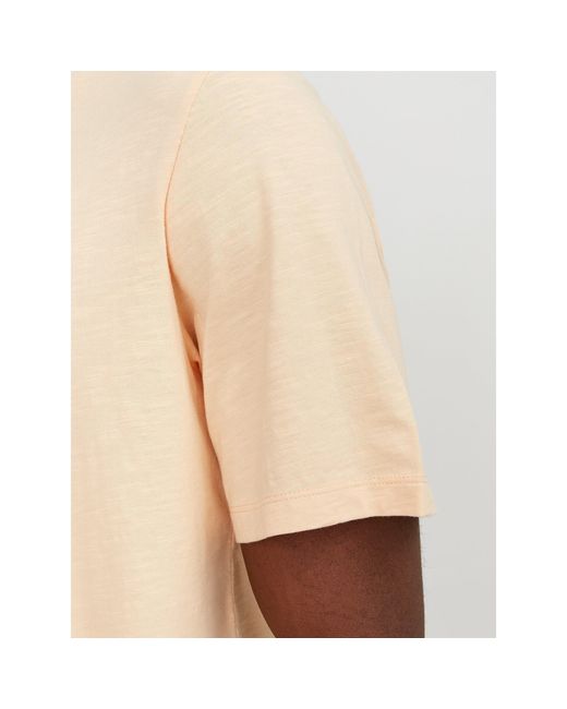 Jack & Jones Natural And Crew Neck Regular Fit T-Shirt for men