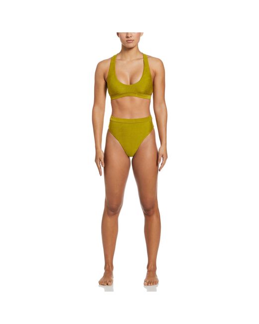 Nike Green Cutout Bkni Top