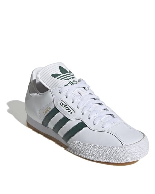 Adidas Gray Samba Super Trainers for men