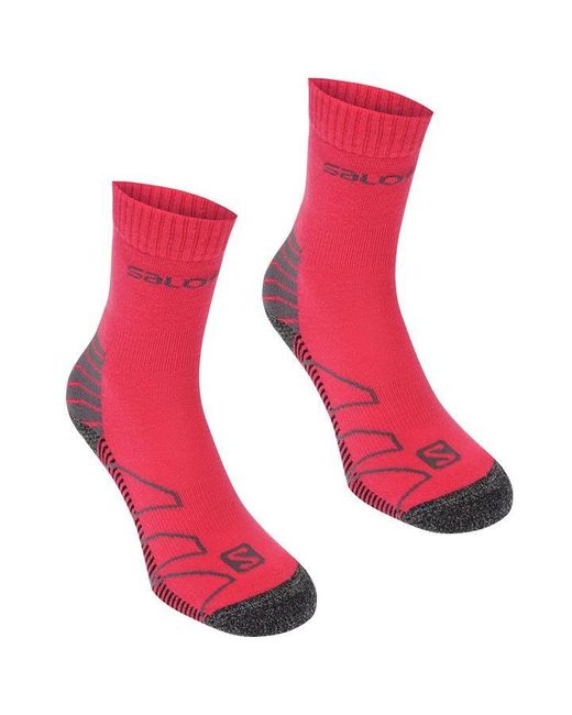 Salomon Lightweight 2 Pack Walking Socks Ladies in Red | Lyst UK