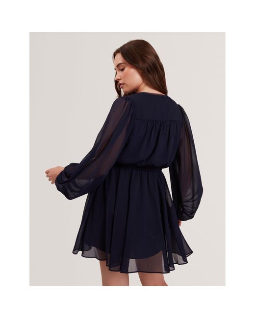 Ted Baker Blue Long Sleeve Blouse
