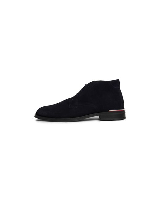 Tommy Hilfiger Black Suede Low Boots for men