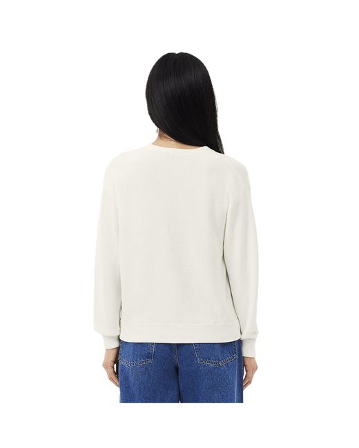 Lacoste White Crew Neck Jumper