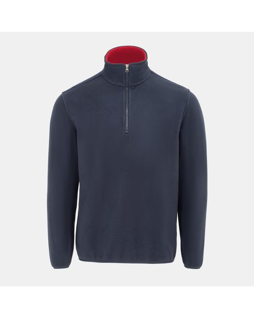 Donnay Blue Quarter Zip Fleece Jacket for men