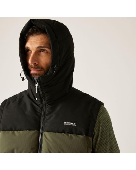 Regatta Green Aldthorn Bodywarmer Water-Repellent Insulated Sleeveless Gilet for men