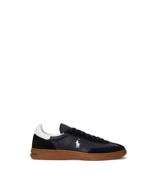 Polo Ralph Lauren Black Bedford Low-Top Trainers for men