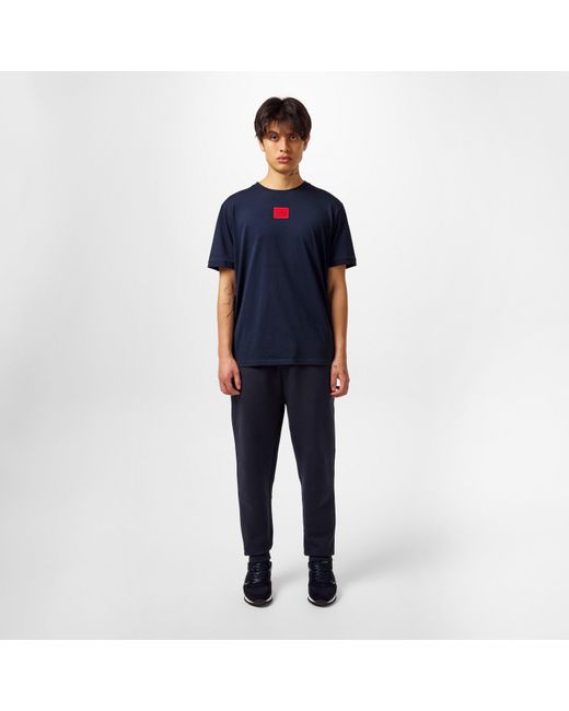 Boss Blue Hadiko Joggers With Drawstring Waistband for men