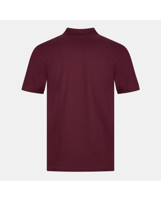 Lyle & Scott Red Basic Short Sleeve Polo Shirt for men