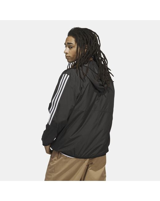 Adidas Originals Black Skateboarding Windbreaker Jacket for men
