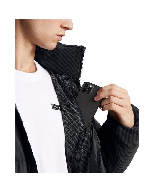Under Armour Black Limitless Athletic Fit Puffer Jacket for men