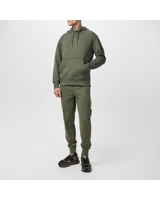 Calvin Klein Green Logo-Patch Track Pants for men