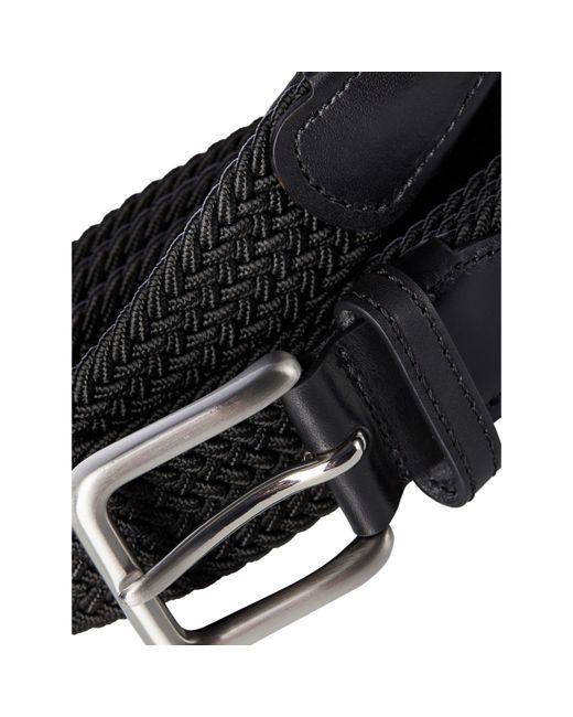 Jack & Jones Black Spring Woven Belt for men