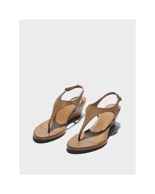 Aeyde Brown Roose Wedge Heeled Sandals