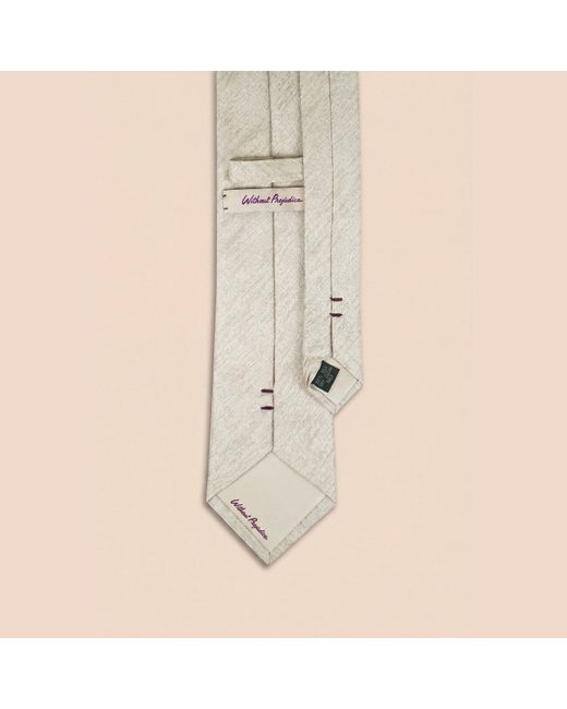 Without Prejudice Natural Allegra Silk Texture Tie for men