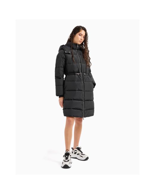 ARMANI EXCHANGE Black Insulated Short Puffer Jacket