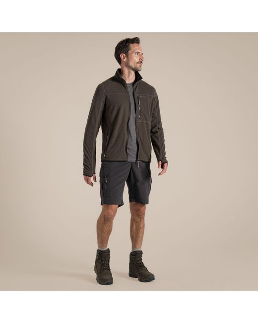 Craghoppers Black Nosilife Iii Quick-Drying Cargo Trail Shorts for men