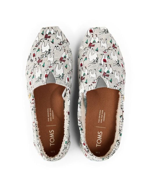 TOMS White Jrsey Ladies